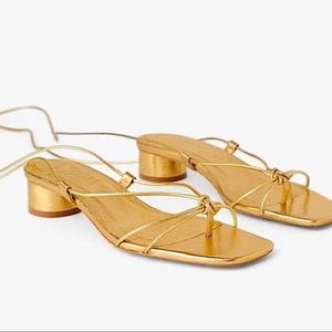 Gold Zara Sandals